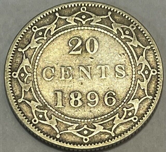 CANADA - Queen Victoria - Newfoundland - Silver 20 Cents - 1896 - Km-4