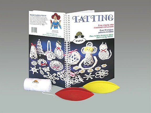 Tatsy Beginner Tatting Kit  20 Patterns In Book