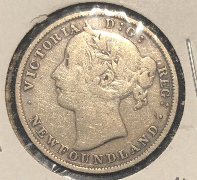 Canada Newfoundland 1885 20 cents KM 4 VF