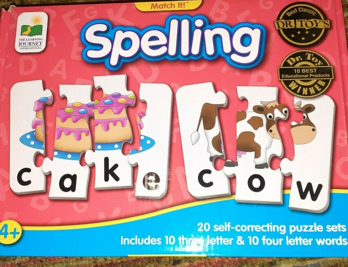 Match It!   Spelling  Puzzle Game   For Ages 4 And Up
