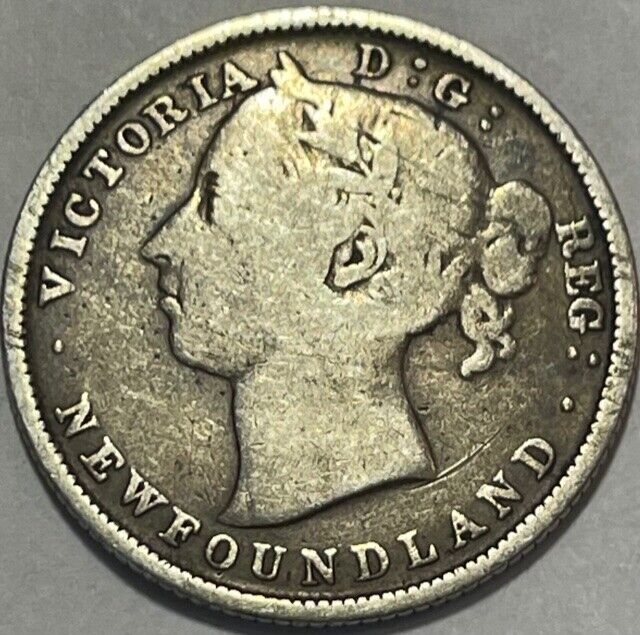 Canada - NEWFOUNDLAND - Queen Victoria - Silver 20 Cents - 1882H - Km-4