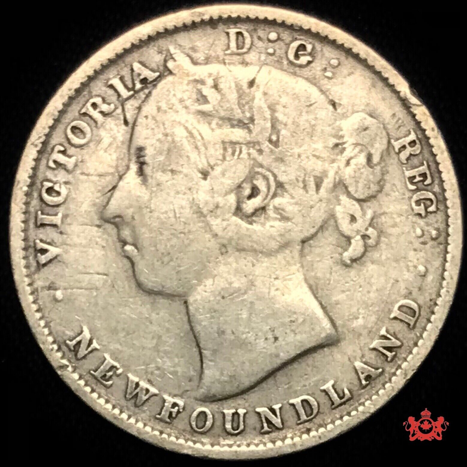 1882 Newfoundland 20 Cents - Fine - Trend 30$ Lot#1168