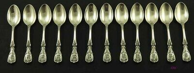 12 Sterling Silver Francis I Demitasse Spoons Heavy Weight