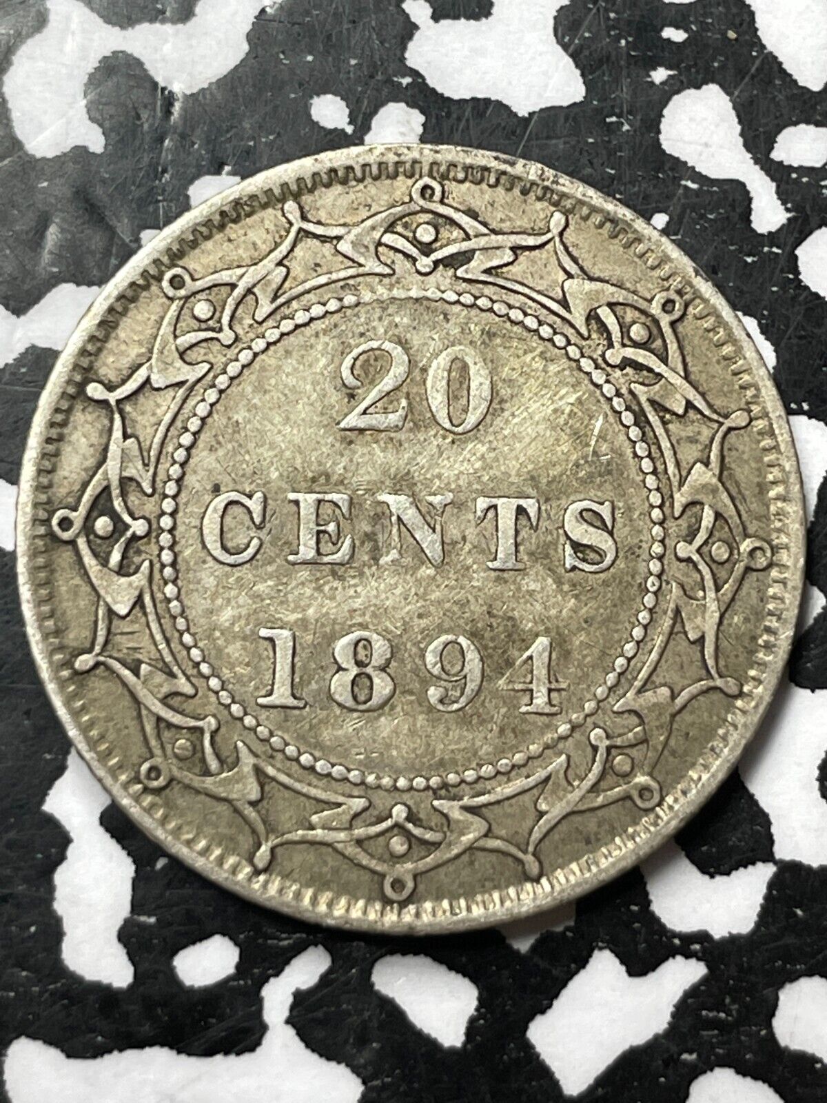 1894 Newfoundland 20 Cents Lot#JM4844 Silver! Nice!